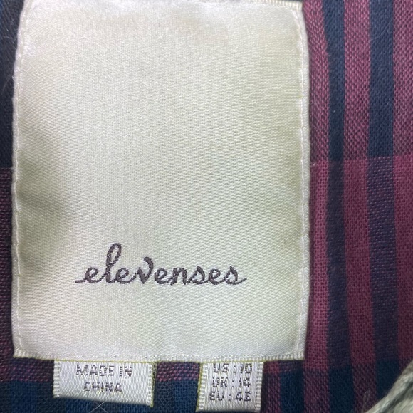 Anthropologie Elevenses military jacket olive green 10 - Picture 9 of 10